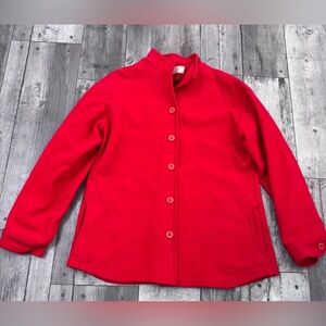 Vintage Pendleton Blazer Red - Woman's Size 14 100% Virgin Wool FLAWS